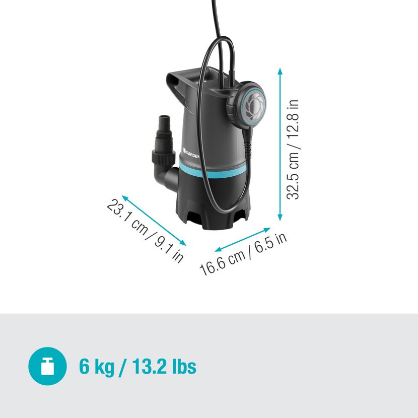 Schmutzwasser-Tauchpumpe '20000 BASIC' 550 W 20000 l/h