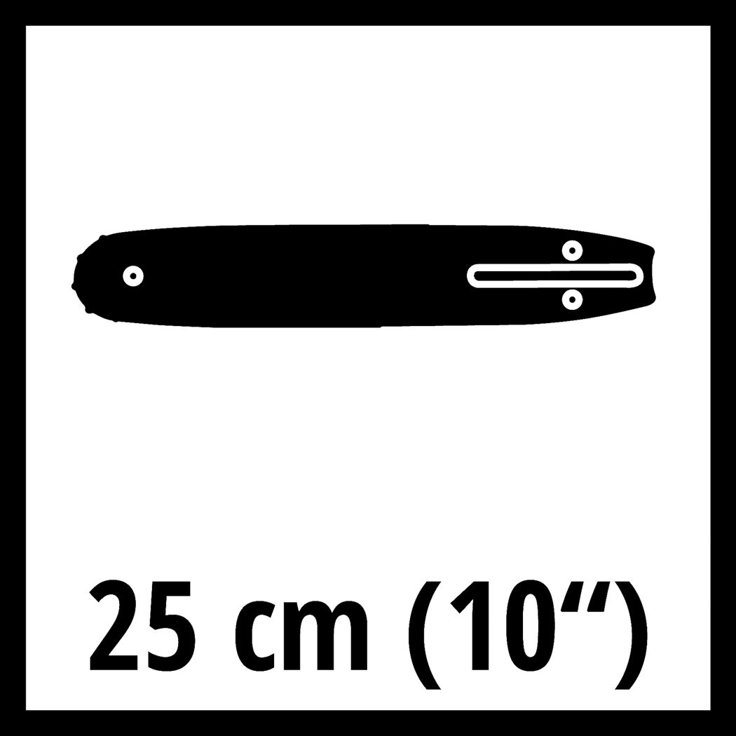 Ersatzschwert für Akku-Kettensäge 'GE-LC 18/25-1 Li' 25 cm ohne Sägekette