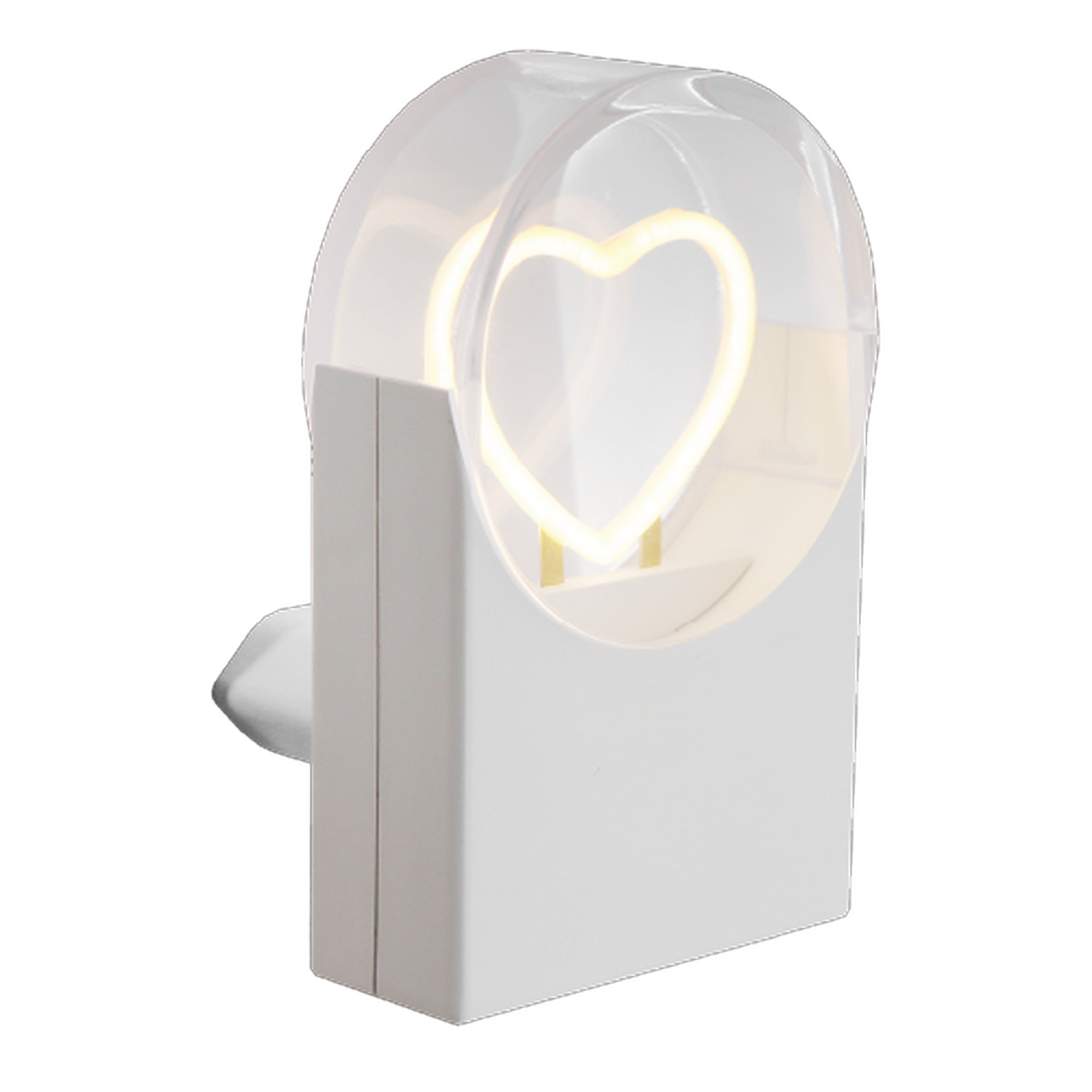 LED-Nachtlicht 'Herz' weiß 8 x 5 cm