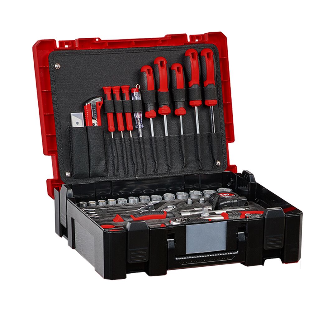 Systemkoffer-Set 4-teilig mit 125-teiligem Werkzeug-Set