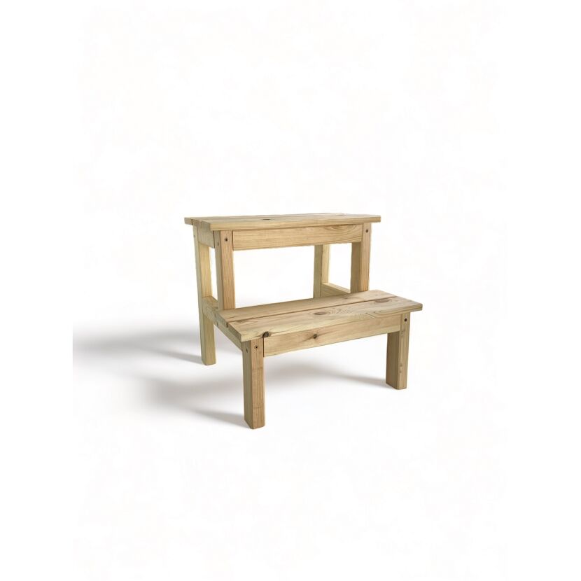 Blumentopfhocker 'Olli' natur 2 Etagen 44 x 41 x 40 cm