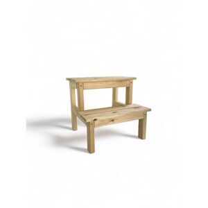 Blumentopfhocker 'Olli' natur 2 Etagen 44 x 41 x 40 cm