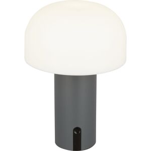 Akku-LED-Tischleuchte 'Ali' grau mit USB-Kabel Ø 15 x 22 cm