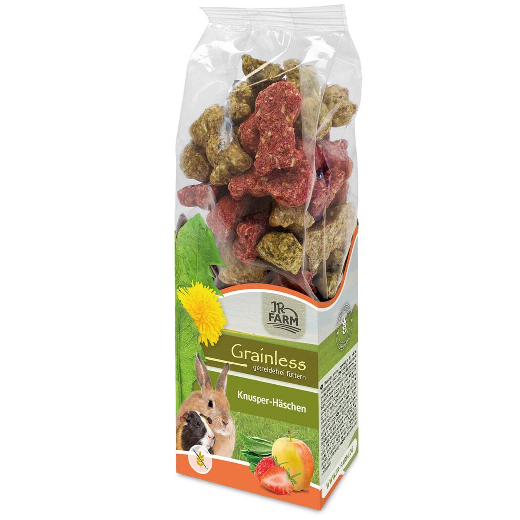 Snack für Nager und Zwergkaninchen 'Grainless Knusper-Häschen' 150 g