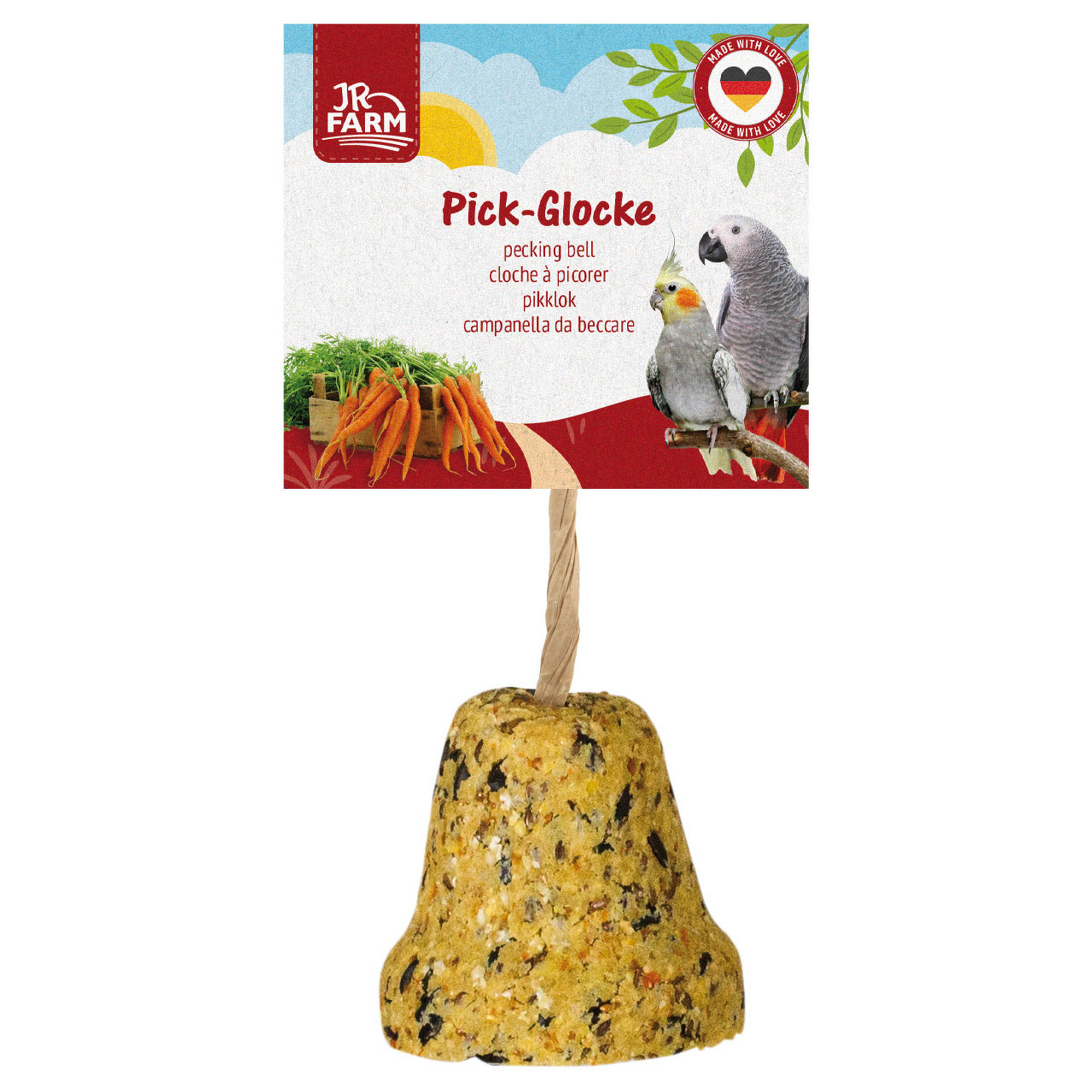 JR Farm Vogelsnack 'Birds Pick-Glocke Großsittich & Papagei' 160 g