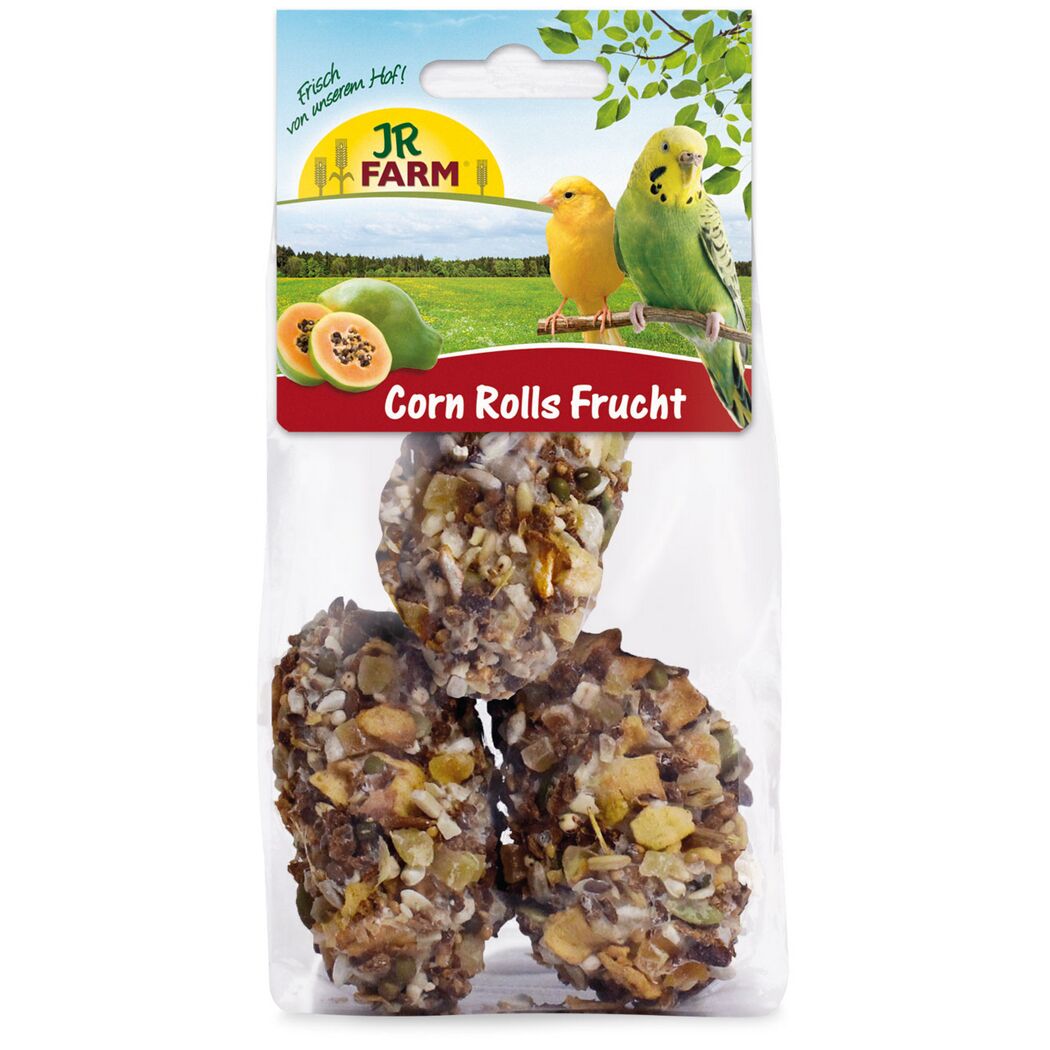 Vogelsnack 'Birds Corn Rolls Frucht' 90 g