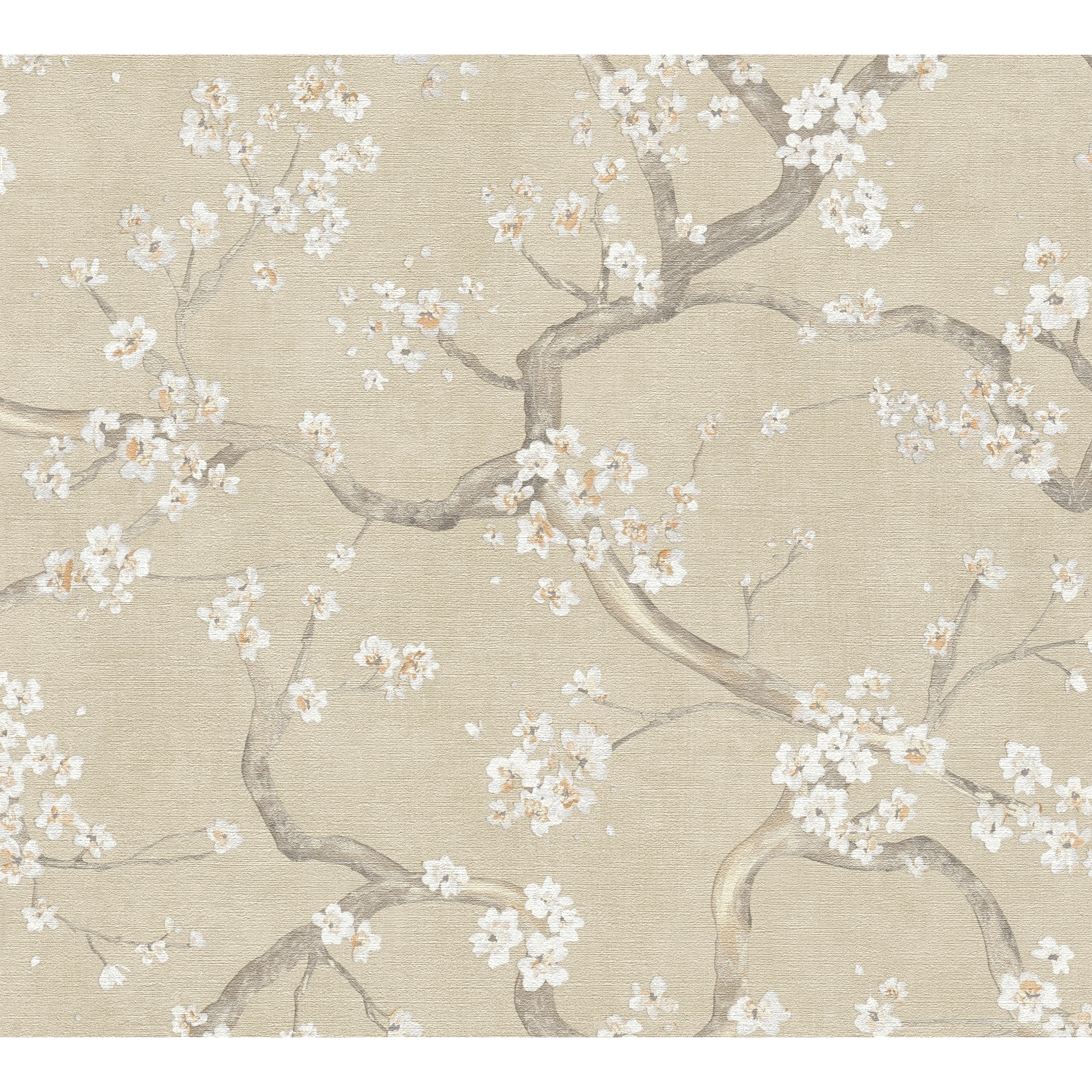 Vliestapete 'Hot Spots Floral' beige 10,05 x 0,53 m