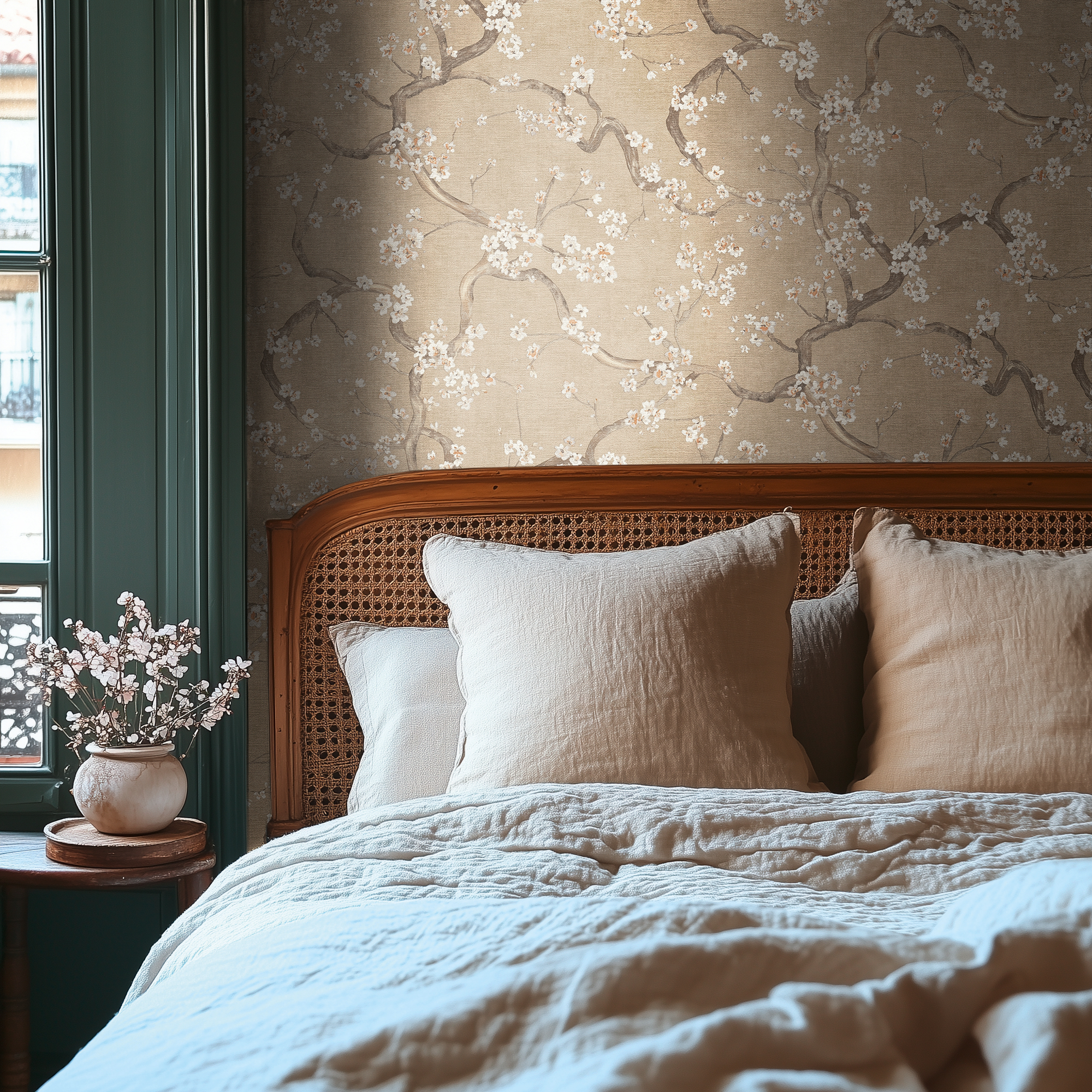 Vliestapete 'Hot Spots Floral' beige 10,05 x 0,53 m