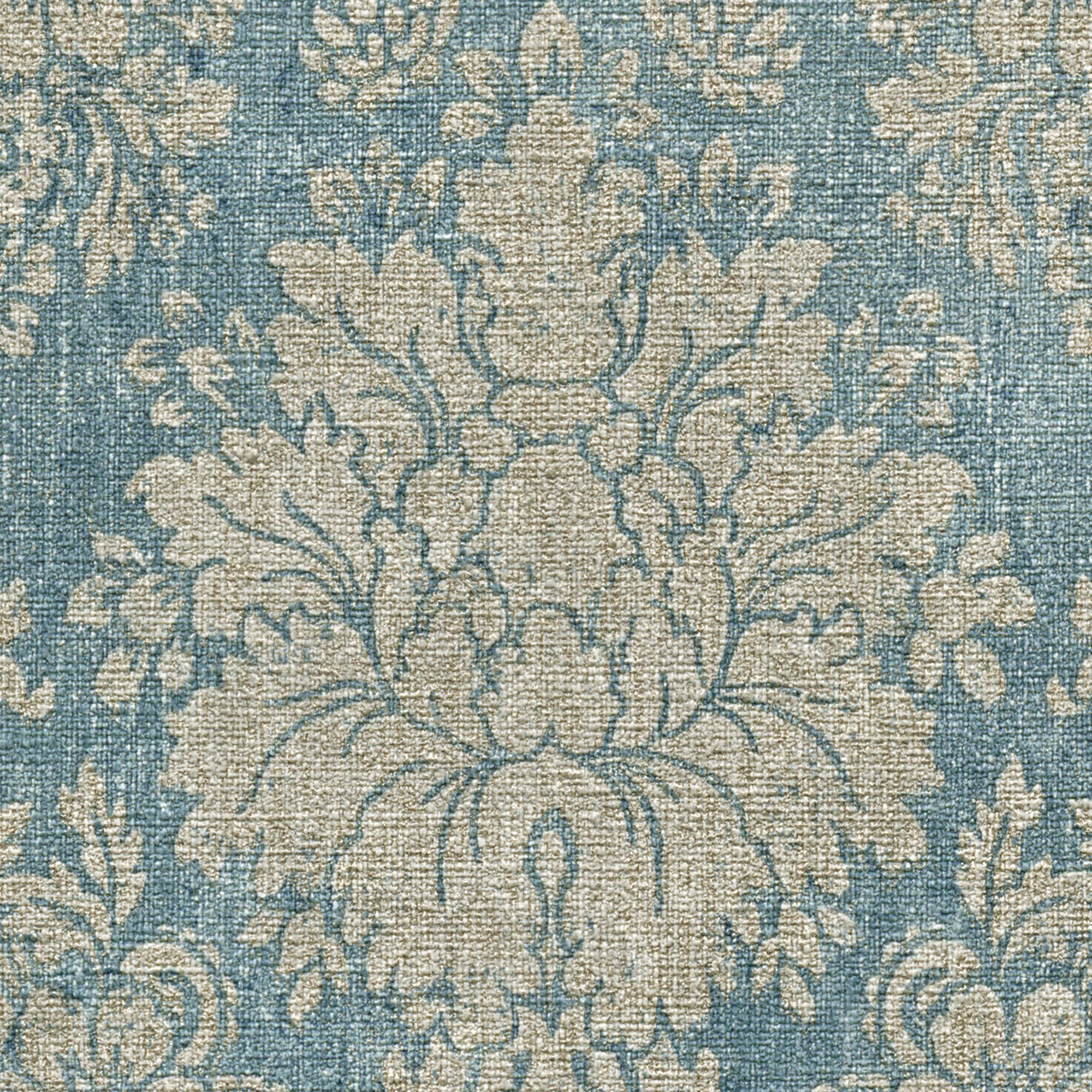 Vliestapete 'Secret Garden' Ornament blau 10,05 x 0,53 m