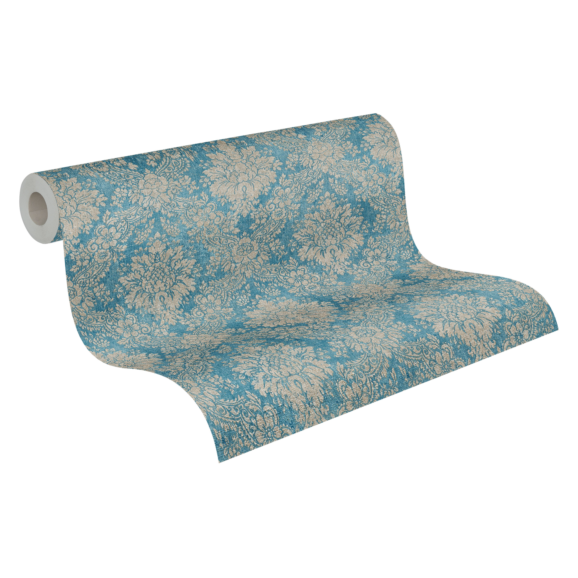 Vliestapete 'Secret Garden' Ornament blau 10,05 x 0,53 m
