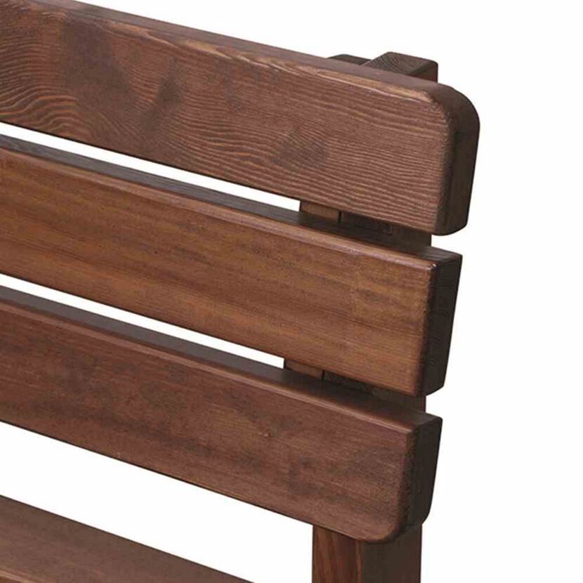 Gartenbank 'Tessin' 3-Sitzer Kiefernholz braun 41 x x 77 cm
