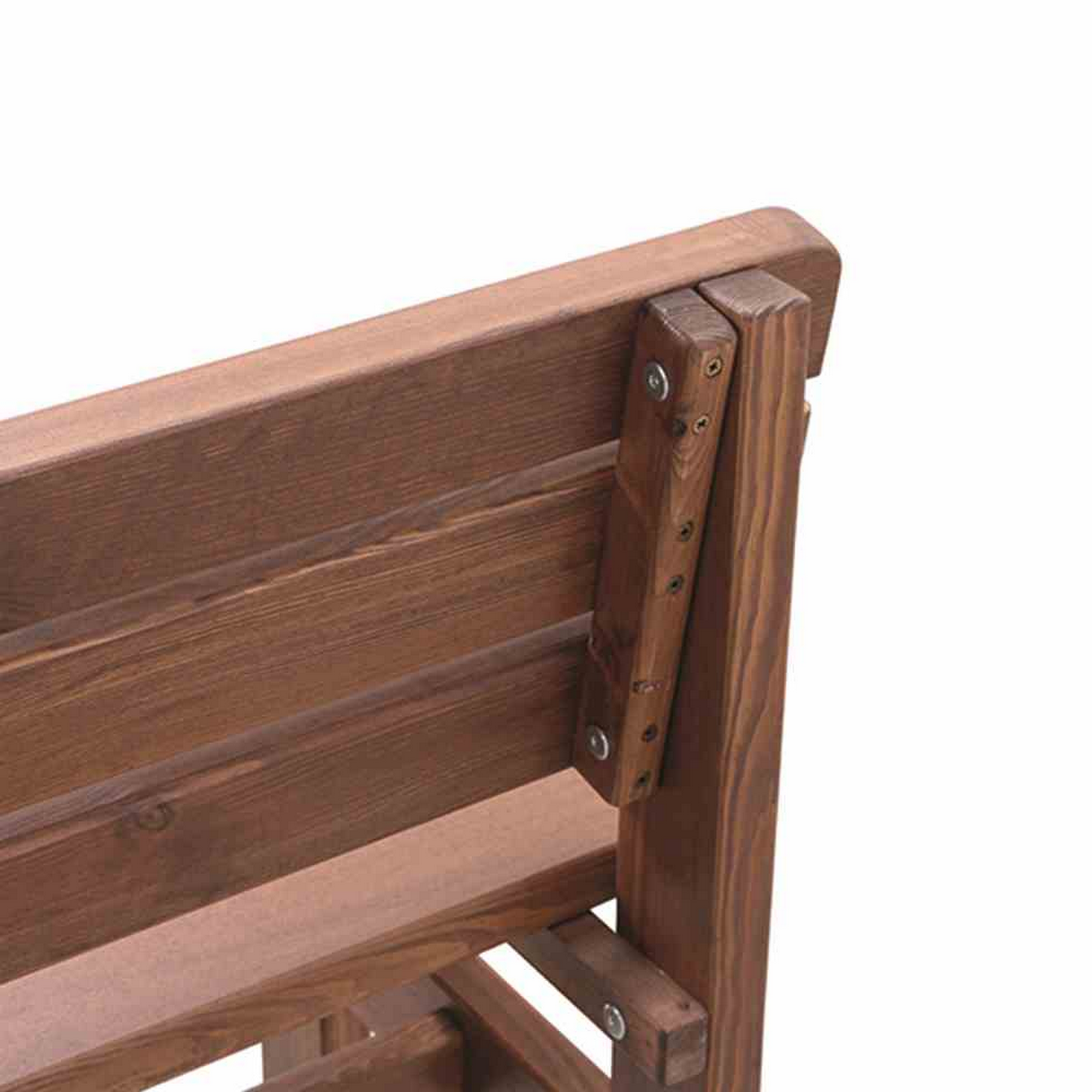 Bank 'Tessin' Kiefernholz braun lasiert 150 cm