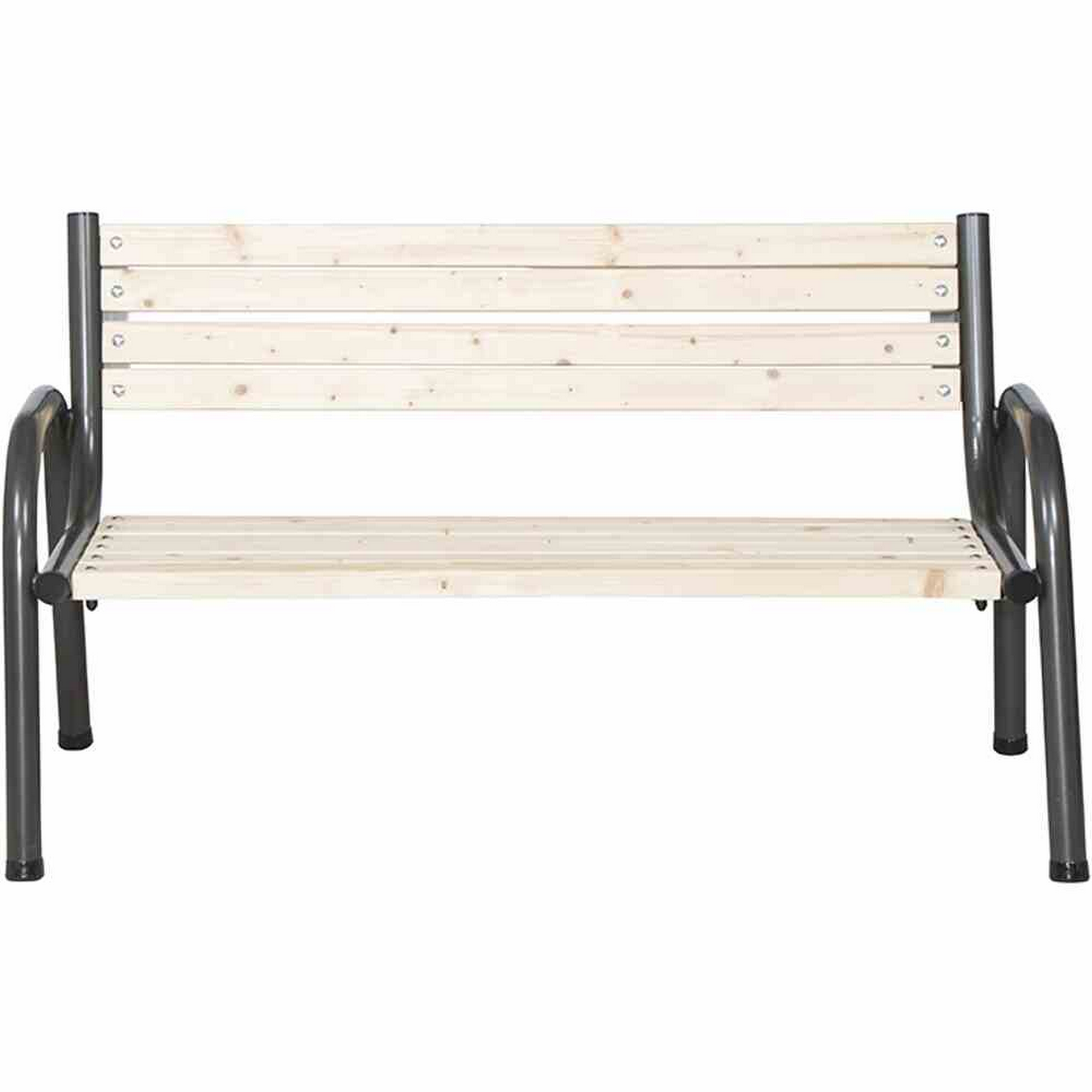 Holzbank 'Park' Kiefernholz/Stahl naturfarben/anthrazit 150 cm