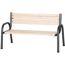 Holzbank 'Park' Kiefernholz/Stahl naturfarben/anthrazit 150 cm