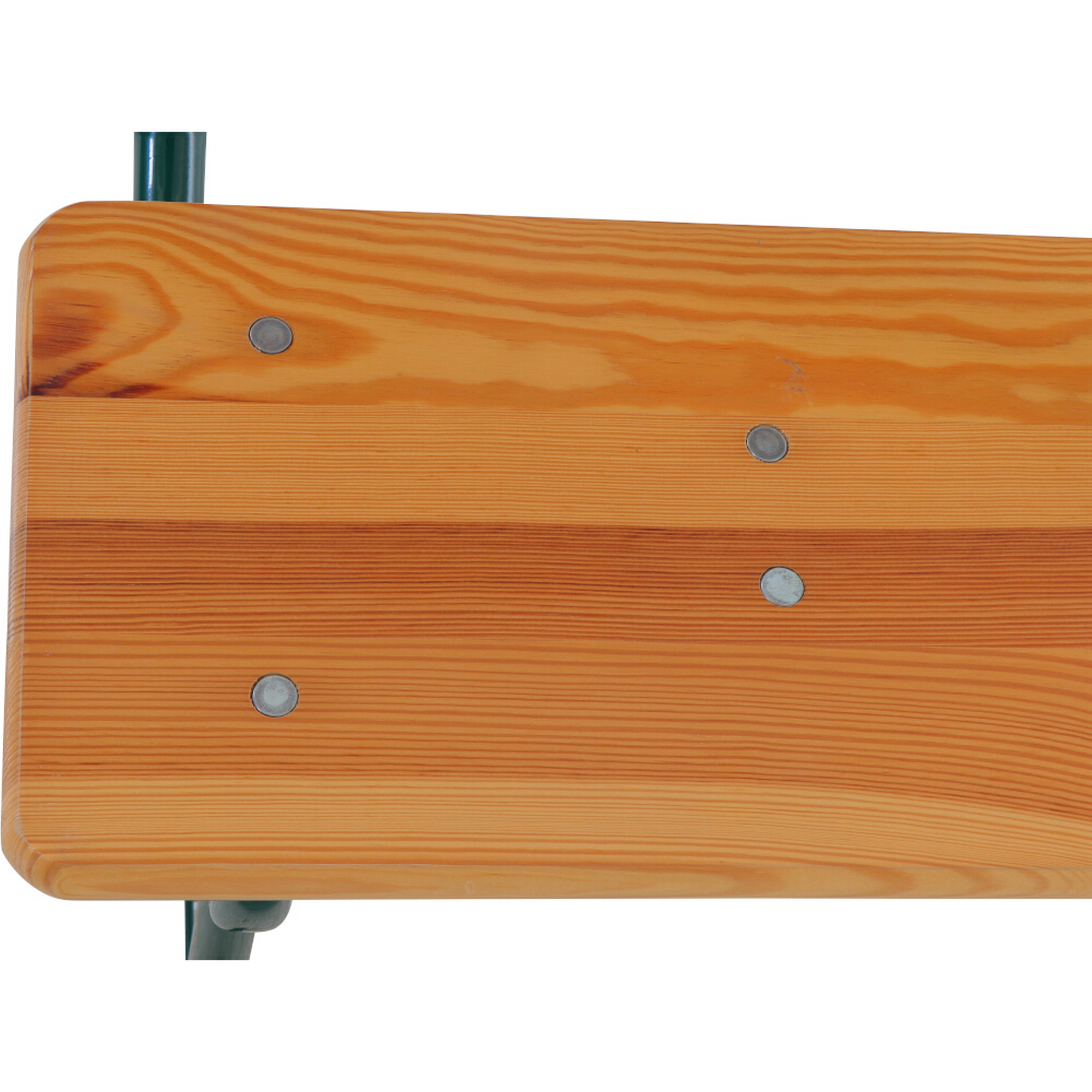 Bierzeltgarnitur klappbar mit Rückenlehne Stahl/Nadelholz 3-teilig