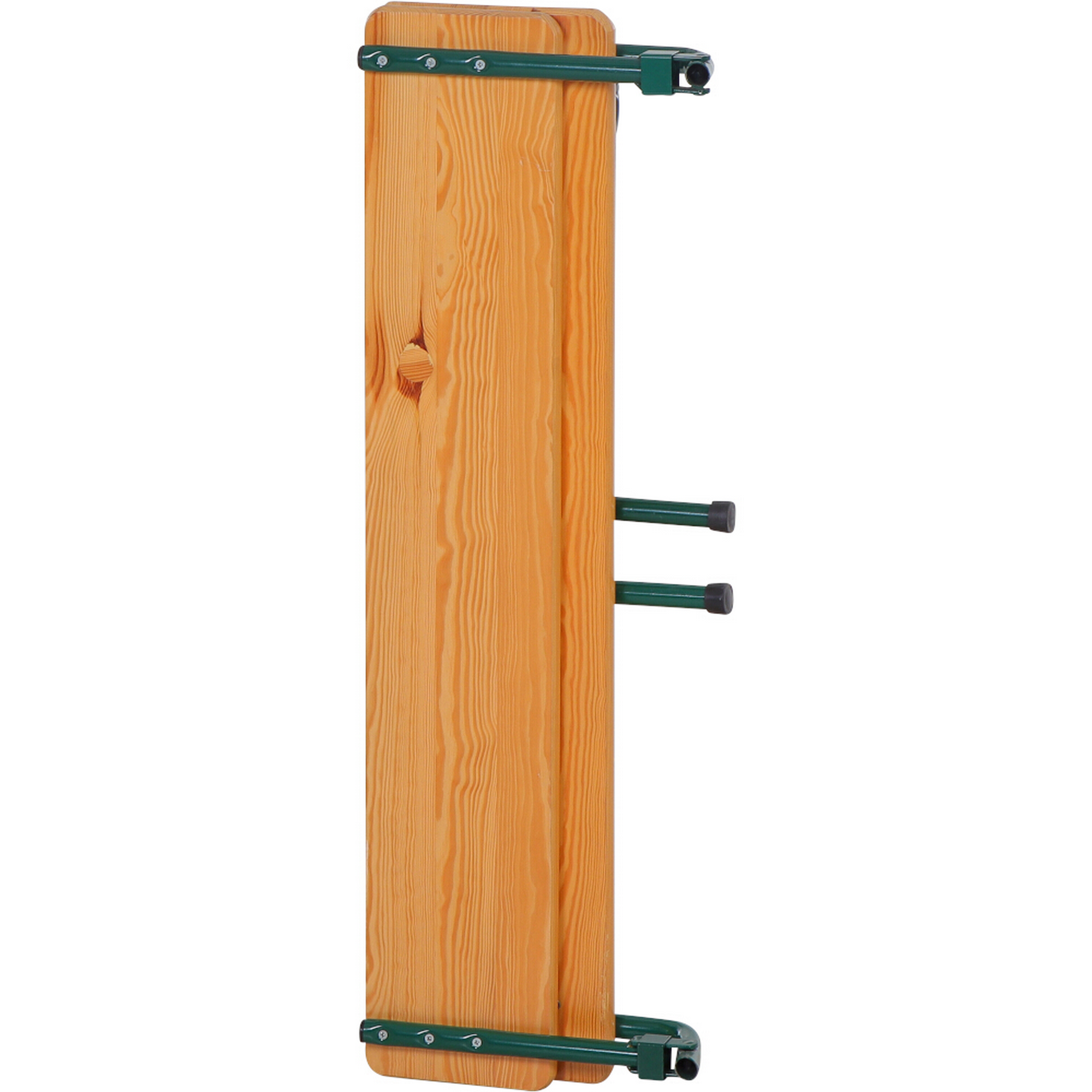 Bierzeltgarnitur klappbar mit Rückenlehne Stahl/Nadelholz 3-teilig