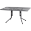Tisch 'Elda' Stahl matt-anthrazit 90 x 71 x 140 cm