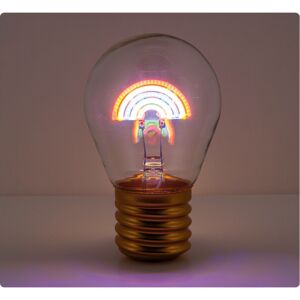 USB-Tischleuchte 'Regenbogen' Aluminium, Glas Ø 6,8 x 11,2 cm