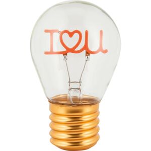 Akku-Dekolicht 'Glühbirne Love' Ø 6,8 x 11,2 cm