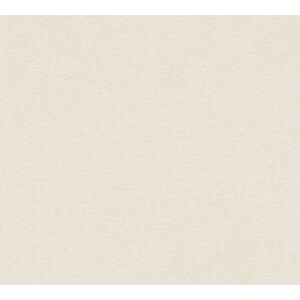 Vliestapete '50 Jahre A.S.' Uni cremefarben 15 m