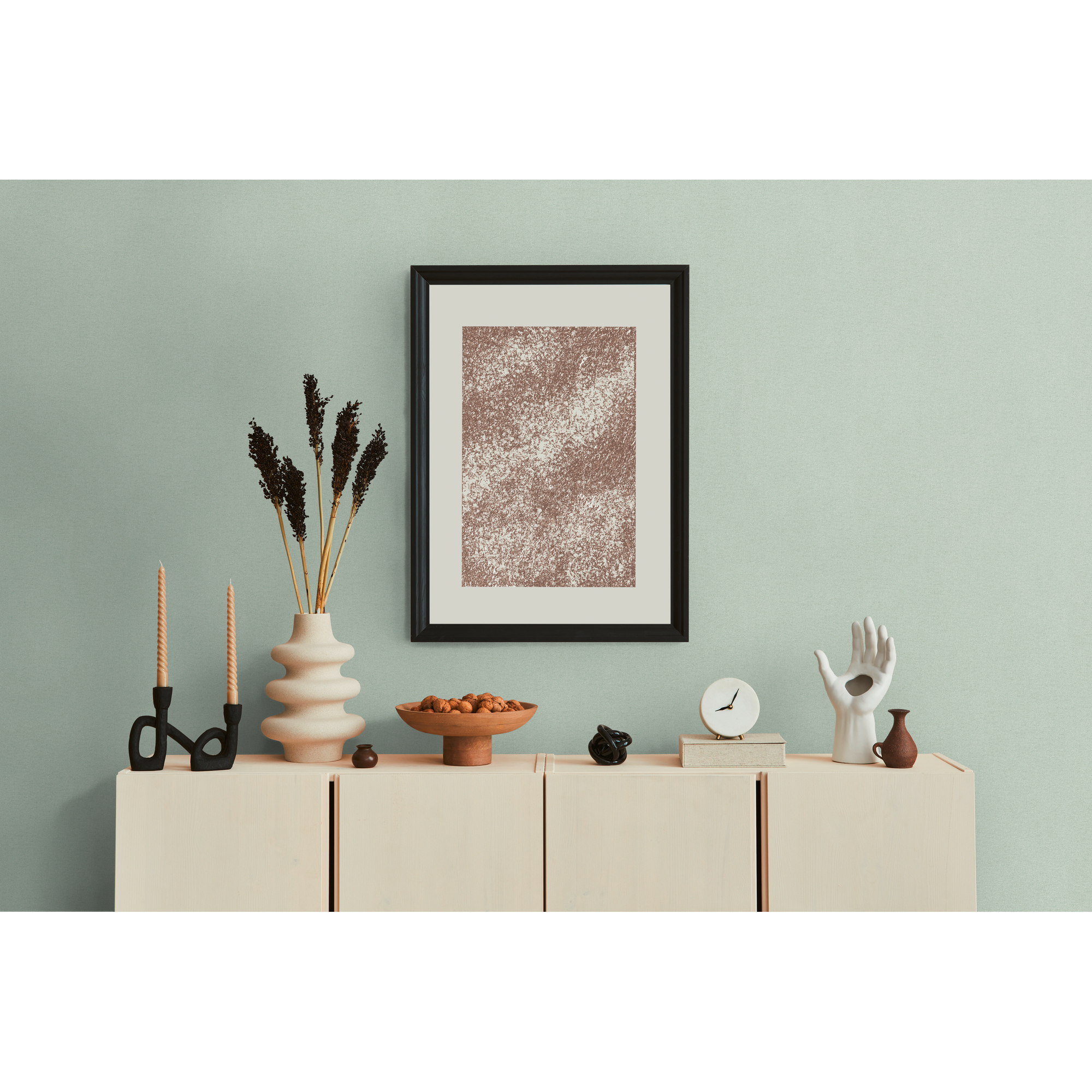 Vliestapete '50 Jahre A.S.' Uni hellgrün 15 m