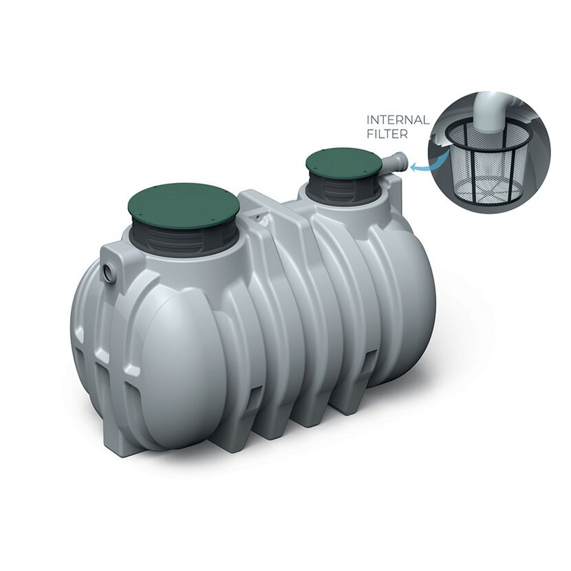 Erdtank Unground schwarz 3000 l