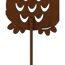 Gartenstecker Eule 32 cm