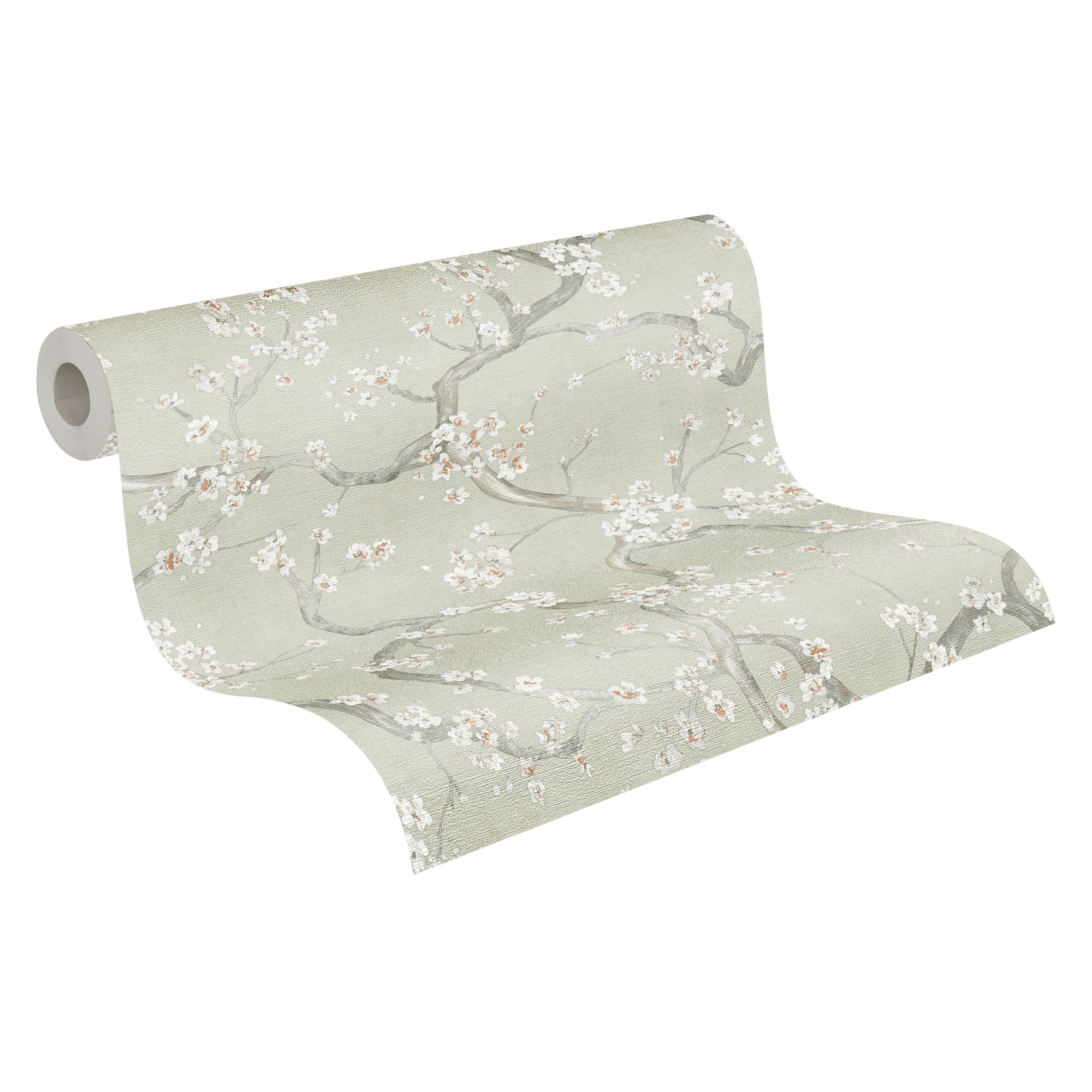 Vliestapete 'Hot Spots Floral' grün 10,05 x 0,53 m