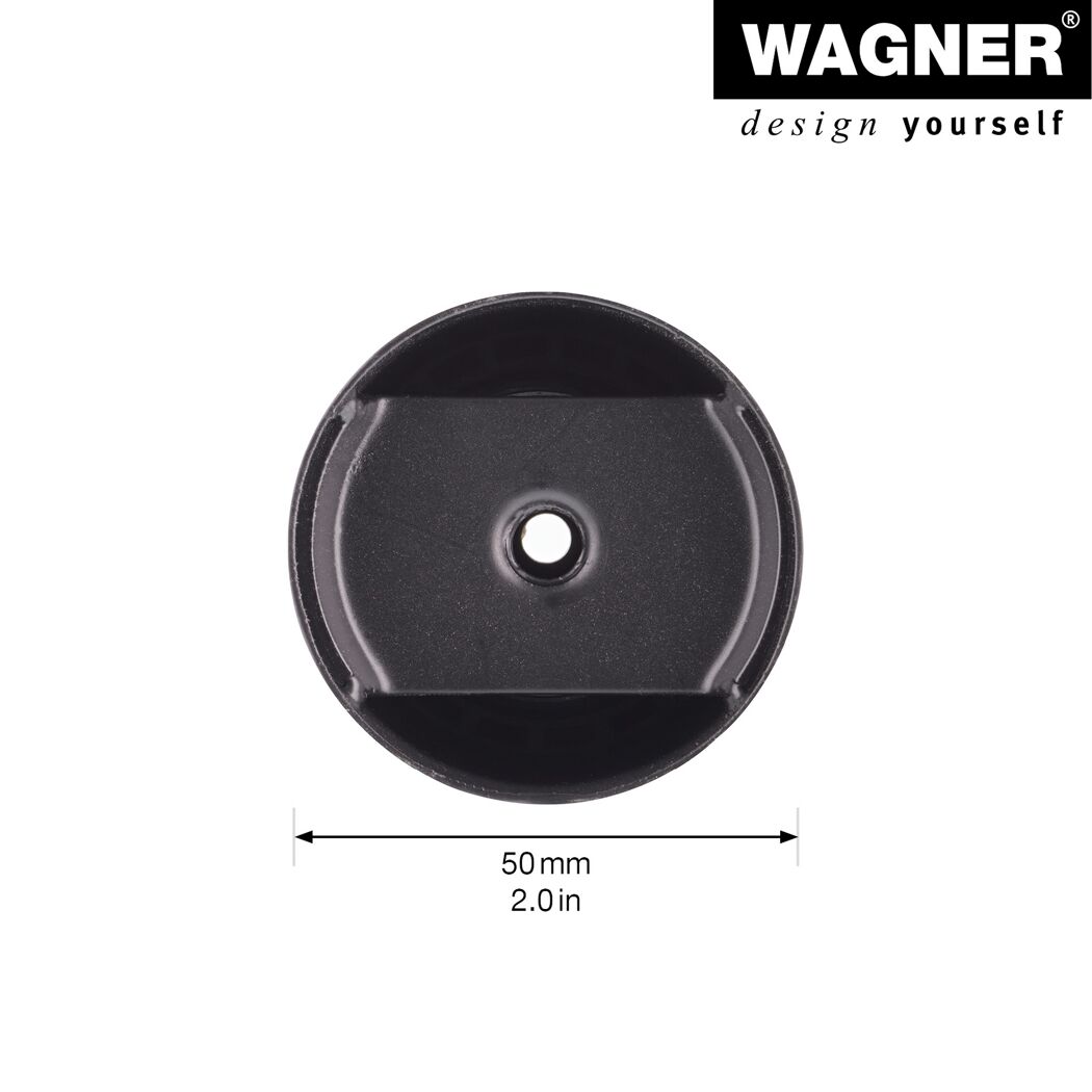 Möbelbein 'Telescope ST 1854' Stahl schwarz Ø 50 mm 600-900 mm justierbar