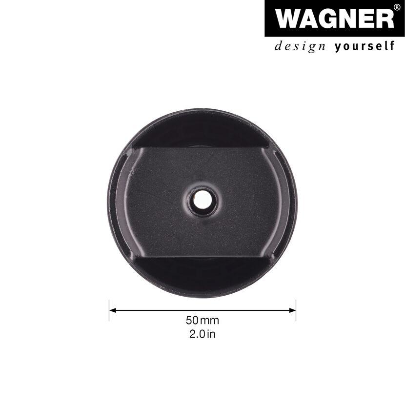 Möbelbein 'Telescope ST 1854' Stahl schwarz Ø 50 mm 600-900 mm justierbar