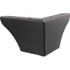 Möbelbein 'Sofa Wing ST 0452' Stahl schwarz 76 mm