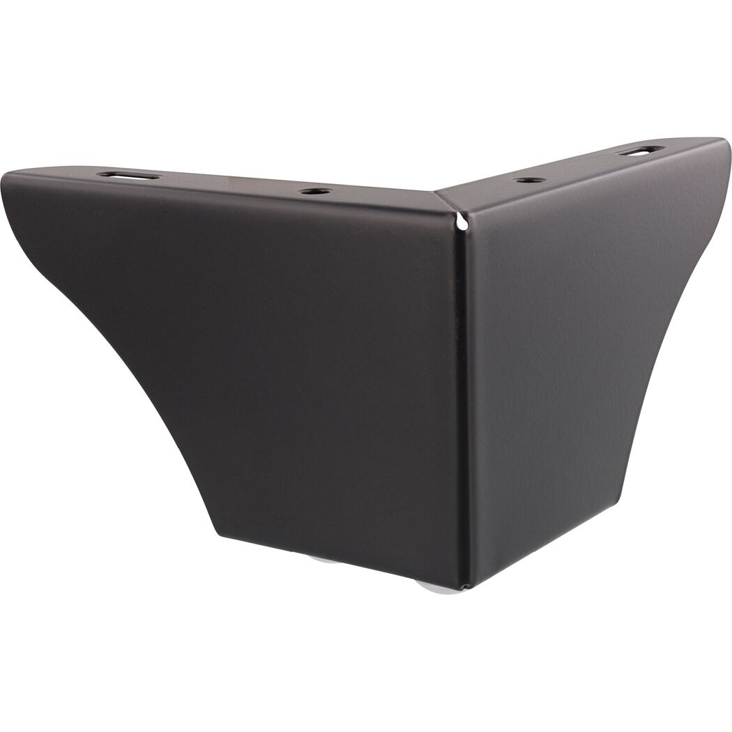Möbelbein 'Sofa Wing ST 0452' Stahl schwarz 76 mm