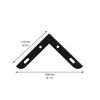 Möbelbein 'Sofa Wing ST 0452' Stahl schwarz 76 mm