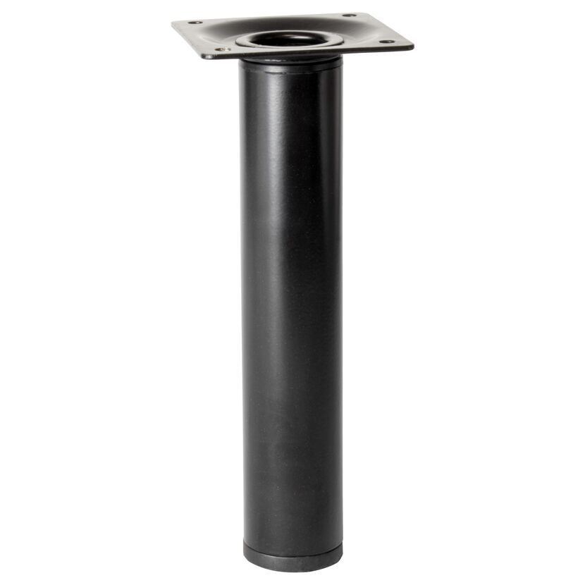 Möbelbein 'Telescope ST 1828' Stahl schwarz Ø 30 mm 160-250 mm justierbar