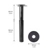Möbelbein 'Telescope ST 1828' Stahl schwarz Ø 30 mm 160-250 mm justierbar