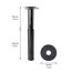 Möbelbein 'Telescope ST 1828' Stahl schwarz Ø 30 mm 160-250 mm justierbar
