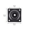 Möbelbein 'Telescope ST 1828' Stahl schwarz Ø 30 mm 160-250 mm justierbar