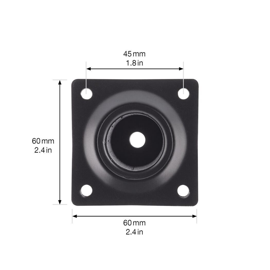 Möbelbein 'Telescope ST 1828' Stahl schwarz Ø 30 mm 160-250 mm justierbar