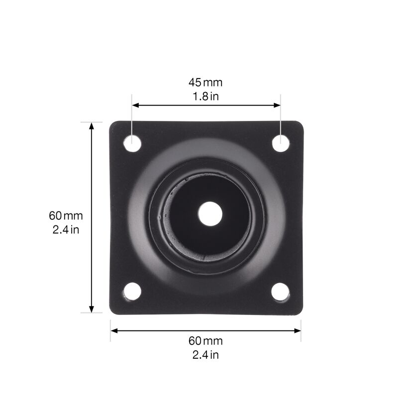Möbelbein 'Telescope ST 1828' Stahl schwarz Ø 30 mm 160-250 mm justierbar