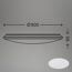 LED-Wand- und Deckenleuchte 'Verb' weiß Ø 75,5 x 9 cm