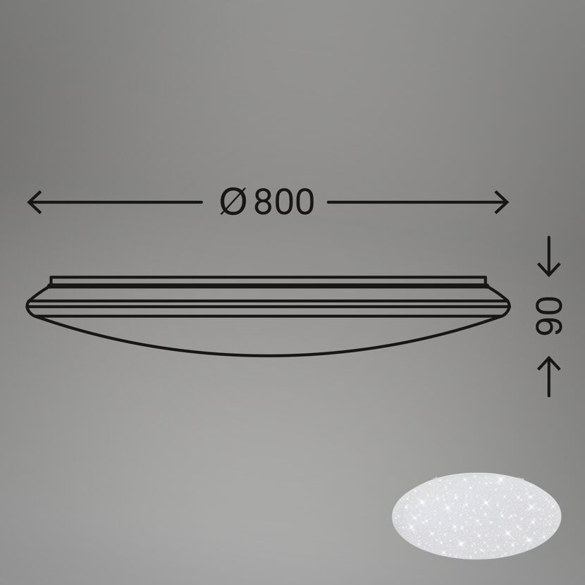 LED-Wand- und Deckenleuchte 'Verb' weiß Ø 75,5 x 9 cm
