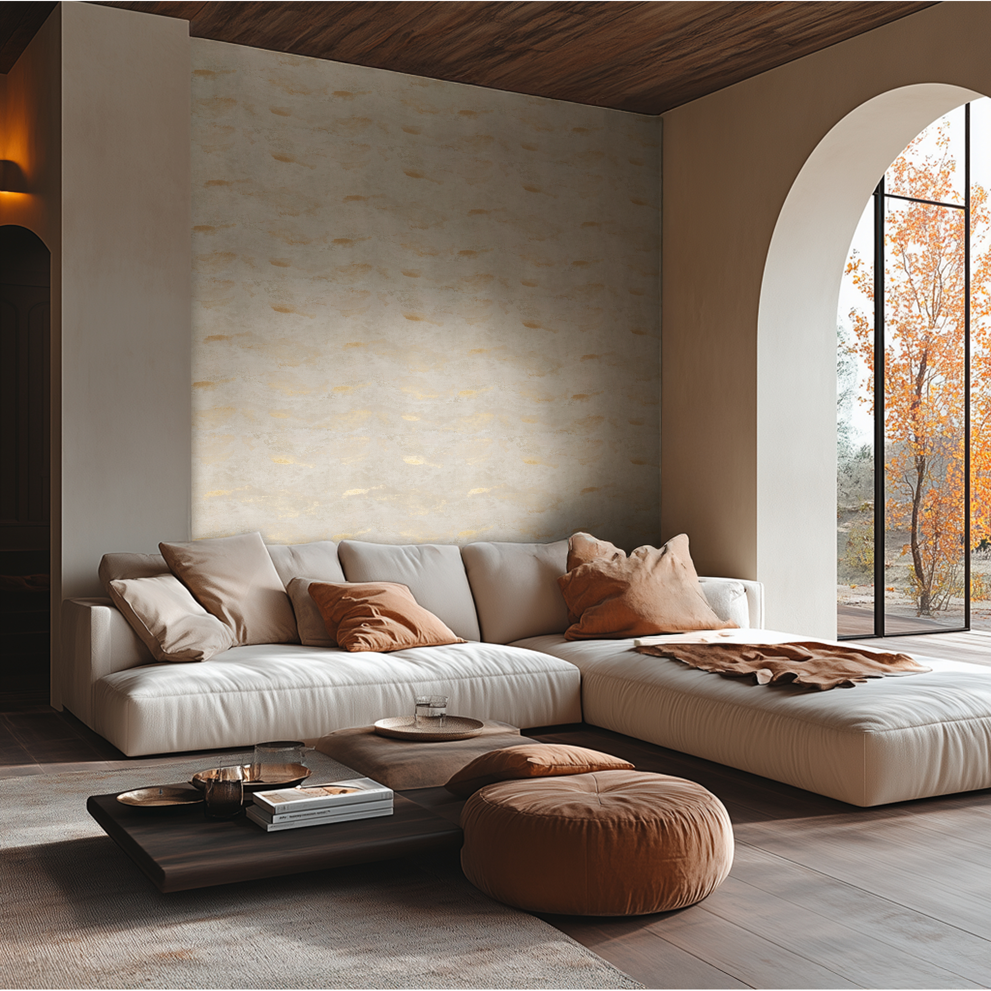 Vliestapete 'Hot Spots Abstrakt' beige 10,05 x 0,53 m