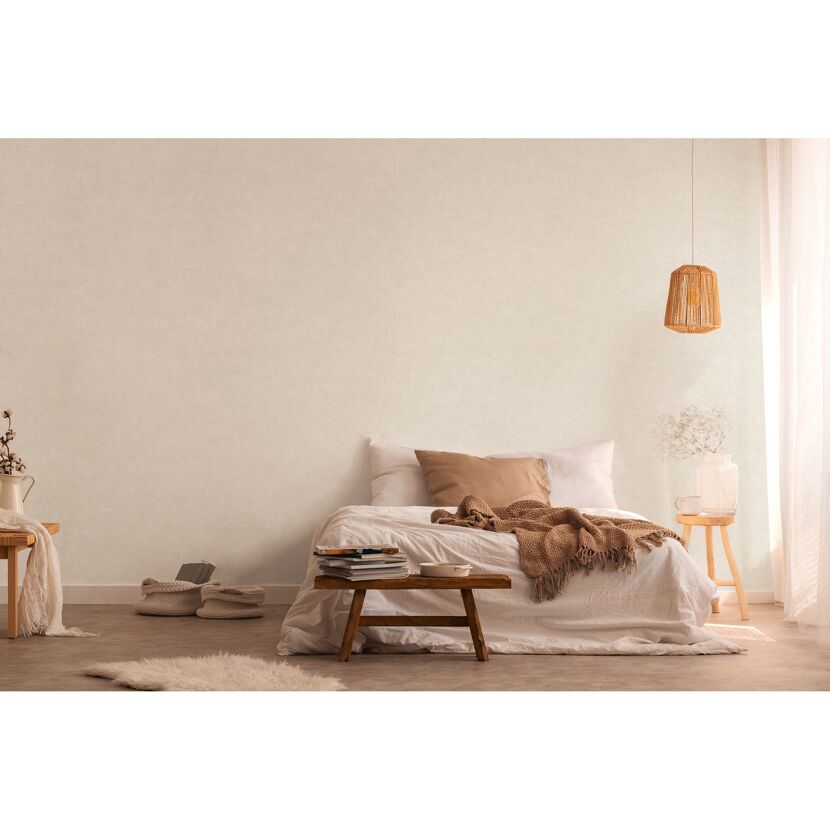 Vliestapete 'Hot Spot Uni' beige 10,05 x 0,53 m