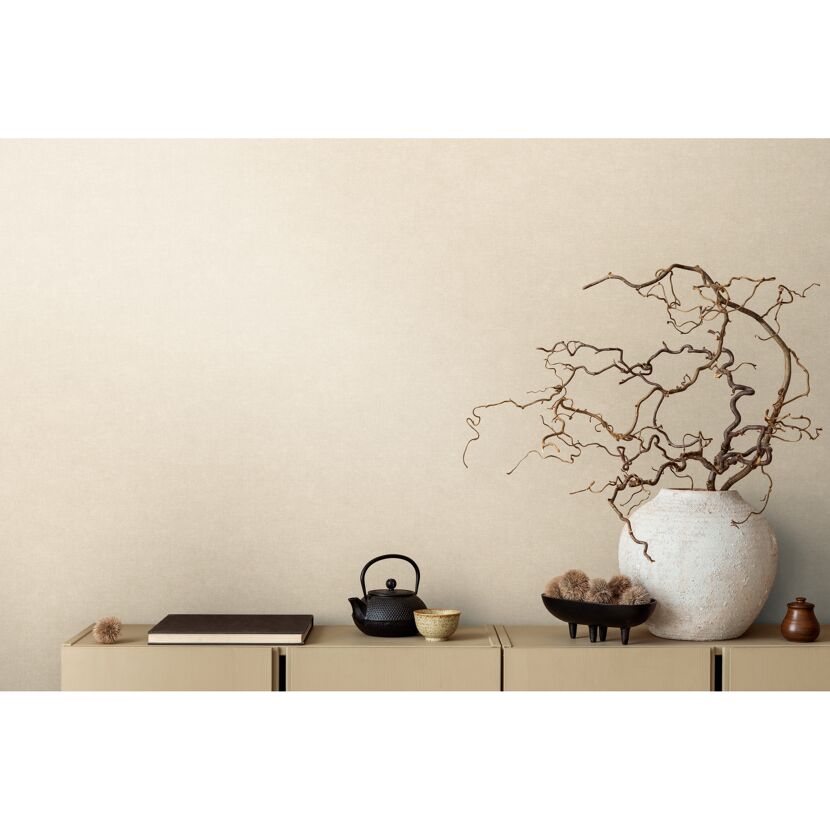 Vliestapete 'Hot Spot Uni' beige 10,05 x 0,53 m