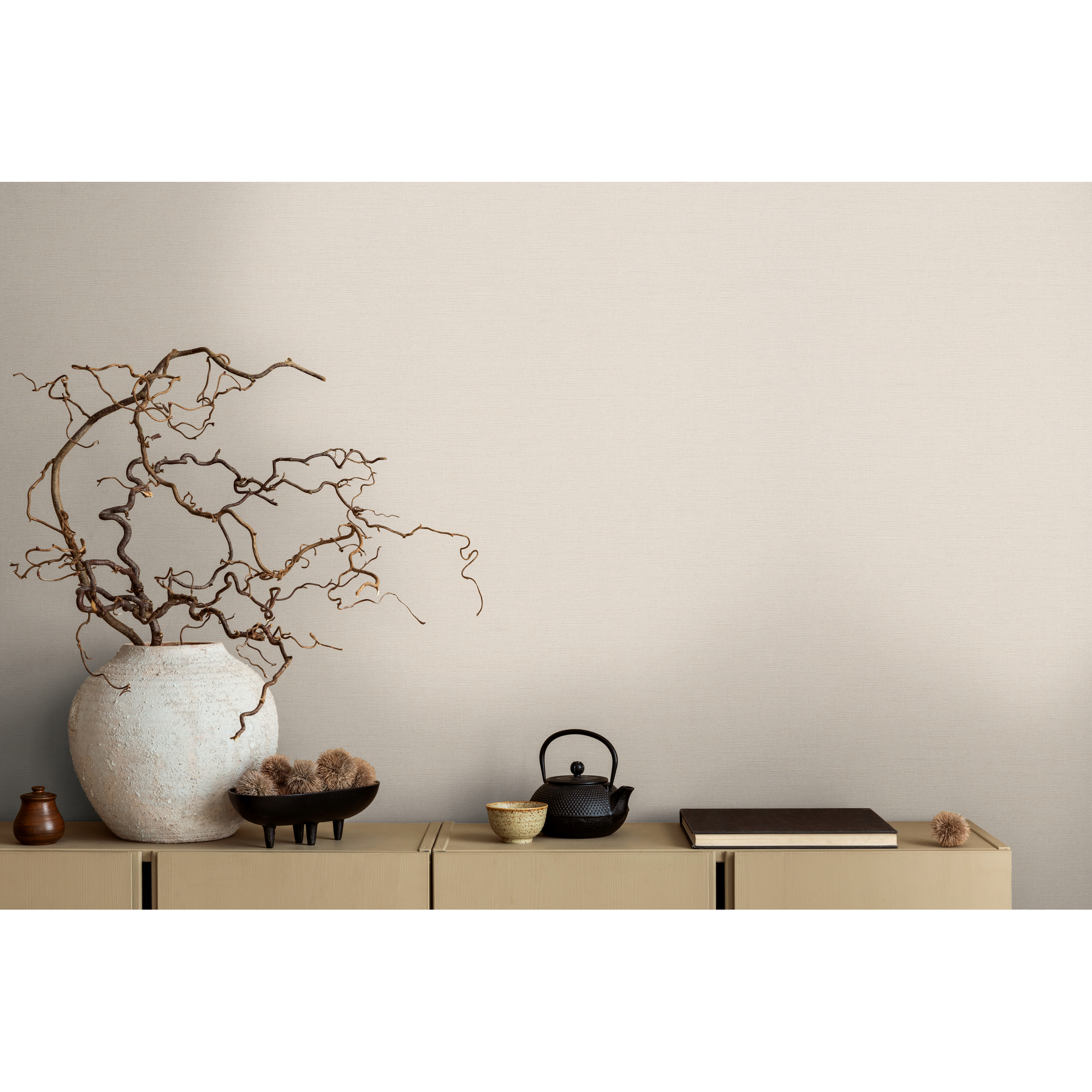 Vliestapete 'Michalsky 6' Uni creme 10,05 x 0,53 m