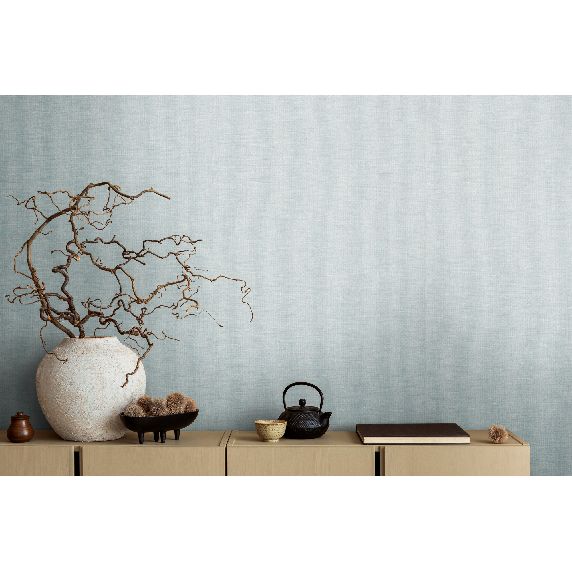 Vliestapete 'Michalsky 6' Uni blau 10,05 x 0,53 m