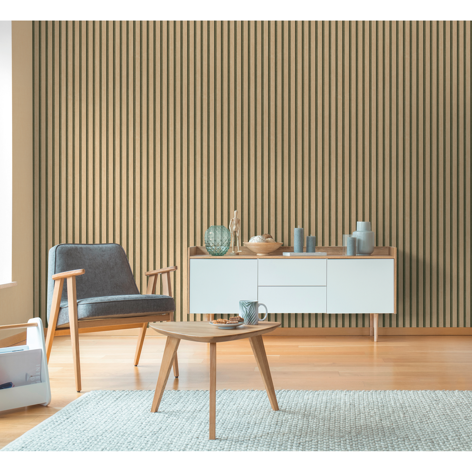 Vliestapete '50 Jahre A.S.' Paneel metallic 10,05 x 0,53 m