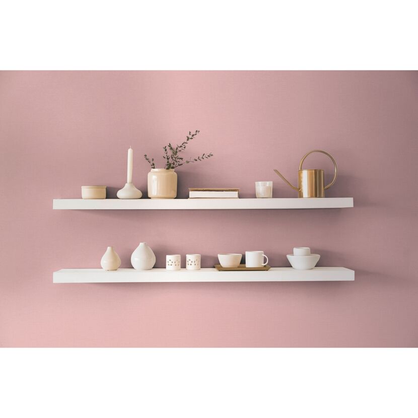 Vliestapete 'Pint Walls II' Uni rosa 10,05 x 0,53 m