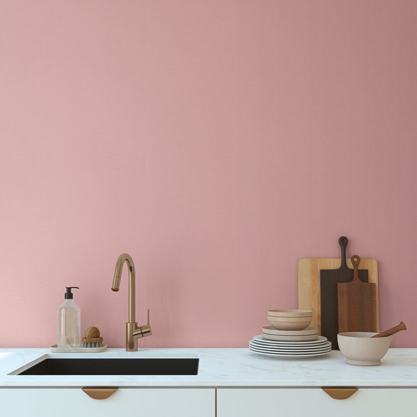 Vliestapete 'Pint Walls II' Uni rosa 10,05 x 0,53 m