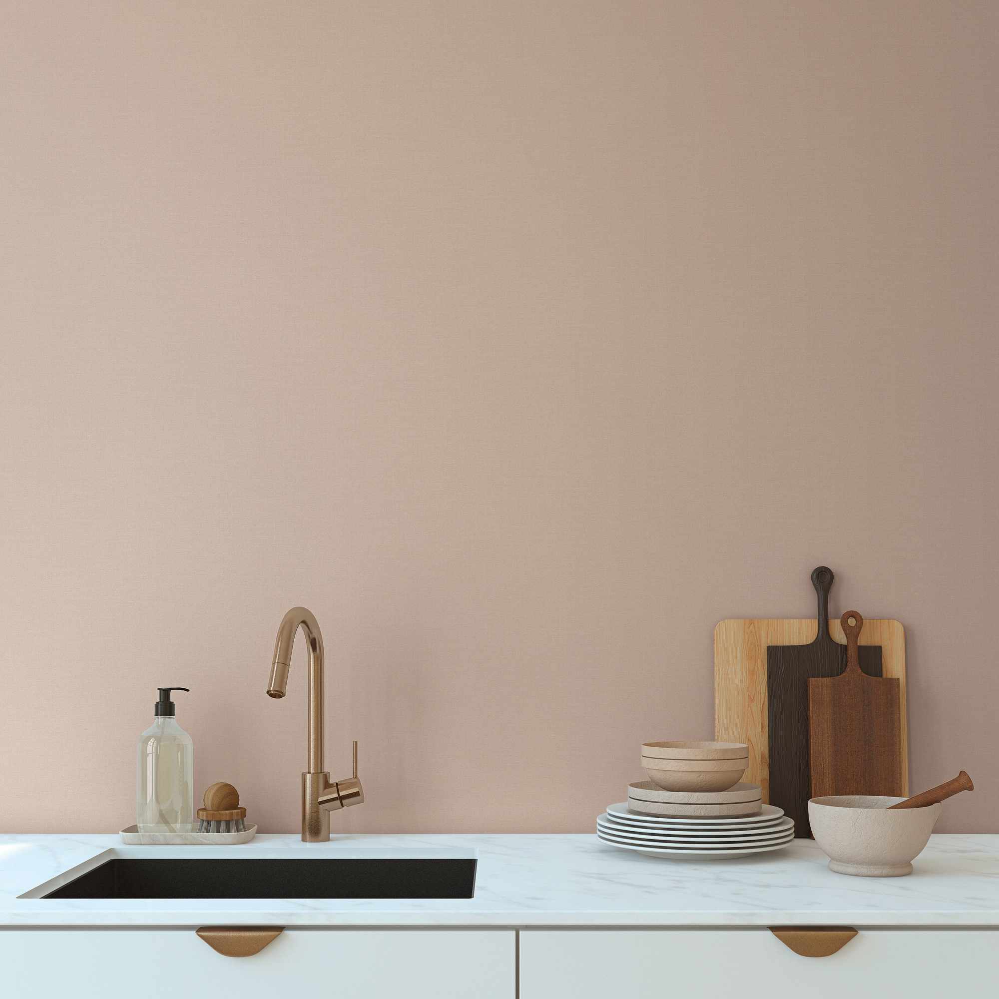 Vliestapete 'Pint Walls II' Uni beige 10,05 x 0,53 m